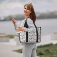 thumbnail image 4 of Honeii Cute Baseball Print Hand Travel Bag,Travel Duffle Bag, Waterproof Weekender Bag,Carry On Tote Bags,Weekender Tote Bag,for Weekend and Business Travel, 4 of 6