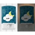 thumbnail image 2 of Caroline's Treasures BB7154CNL Weather Cloudy Moon Face Ceramic Night Light, 6x4x3", multicolor, 2 of 2