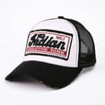thumbnail image 2 of FINALGANG Womens Mens Letter Patch Trucker Cap Mesh Back Adjustable Fit Retro Casual Hat For Daily Outdoor Wear Fashionable Headwear, 2 of 2