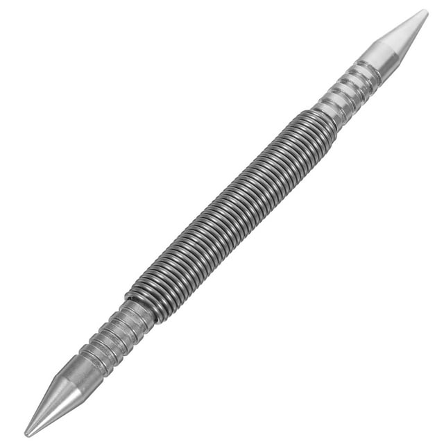 Small Dual Head Nail Setter Practical Spring Nail Punch Spring Loaded Center Punch