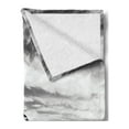 thumbnail image 2 of Shipwreck Soft Flannel Fleece Throw Blanket, Picture of a Dated Wooden Boat on Rocky Beach and Stormy Clouds in the Sky Air Image, Cozy Plush for Indoor and Outdoor Use, 50" x 70", Grey, by Ambesonne, 2 of 5