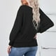 thumbnail image 4 of Suéter suelto, cuello redondo, mangas largas, blusas de mujer con cuello redondo y mangas largas, blusas de cuello redondo y mangas largas, calidad superior, 4 of 6
