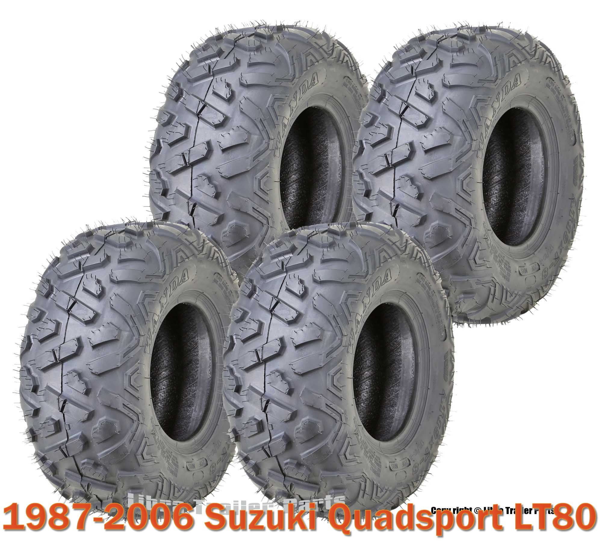 ATV ホイール Amazon.com: ZXTDR 2PCS 19x7-8 ATV Tires 19x7.00-8 Tubeless