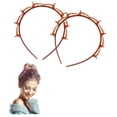 thumbnail image 1 of Fiudx Aro para El Pelo, Pinza para Flequillo de Doble Capa, Diadema Ligera con Lazo, Tocado de Malla Roja, Ideal para Leer, Yoga Práctico, Accesorio Elegante para Mujer, Material Abs, Ajuste Comodo., 1 of 3
