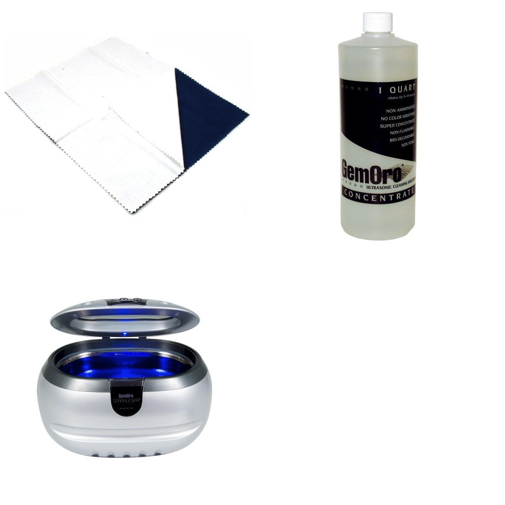 Gemoro Sparkle Spa Ultrasonic Jewelry Cleaner Cleaning
