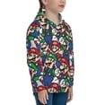 thumbnail image 3 of Lsque Mario Patten Youth Hoodie Sweatshirt Pullover with Kangaroo Pocket Boys and Girls Hoodie Warm Hoodie for Kids, 3 of 8
