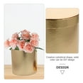 thumbnail image 3 of OULII Caja Redonda Para Regalo Y Almacenamiento De Flores En Color Dorado Con Sencillo Y, 3 of 7