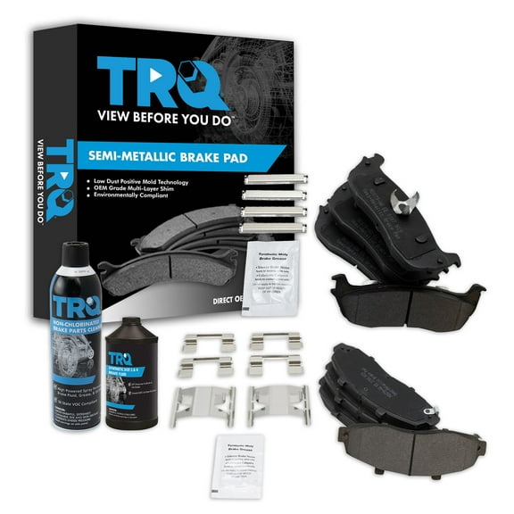 TRQ Direct Fit Brake Pads BFA20366 Fits Select 2002-2002 Lincoln Blackwood , 1997-2003 Ford F-150 , 2004-2004 Ford F-150 Heritage