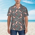 thumbnail image 2 of Haiem Hedgehogs and Flowers1 Printed Hawaiian Shirt for Men - Men’s Casual Beach Summer Shirts - Stretch Fabric with Modern Fit-Medium, 2 of 7