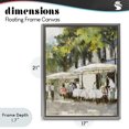 thumbnail image 4 of Stupell Industries Transitional Sunny Street Cafe Dining Gray Floating Frame Canvas Art, 17 x 21, by Anthony Orme, 4 of 8