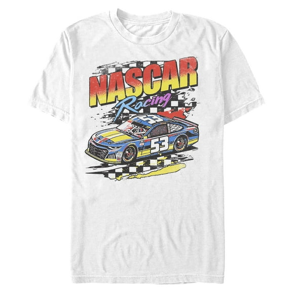 Mens NASCAR Retro Racing Car Number 53 T Shirt