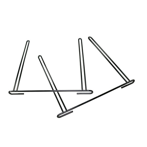 Go Industries Mud Flap Anti-Sail Bracket 721C For Go Industries Mud Flaps; Chrome Plated Aluminum; Dually; 18 Inch Height X 20 Inch Width; Set Of 2