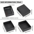 thumbnail image 2 of Juego de 20 cajas de cartón para regalos con tapa, 14,2 x 9,7 x 3,8 cm, caja de cartón negra para joyas o regalos., 2 of 9