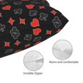 thumbnail image 3 of Fotbe Poker Creative Symbols Funda de Almohada Decorativa Estilo Occidental, Lujo en Algodón, Fundas para Almohadas King, Cojín Estampado para Decoración del Hogar-20"x30", 3 of 6
