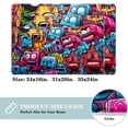 thumbnail image 2 of Graffiti Non-Slip Polyester Door Rug Chair Mat Kitchen Rugs, Machine Washable, 2 of 6