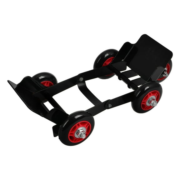 DECOMELODY Iron Rubber Tire Dolly 1Set for Motorcycle Electric Bike Scooter Moving Assistance