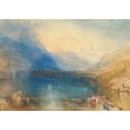 thumbnail image 3 of William, Turner 24x18 Black Modern Framed Museum Art Print Titled - The Lake of Zug, 3 of 5