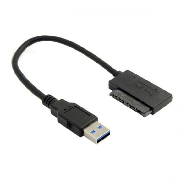JSER USB 3.0 to Micro SATA 7 9 16 Pin 1.8" 90 Degree Angled Hard Disk Driver SSD Adapter Cable 10cm