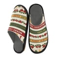 thumbnail image 2 of IAUYY Memory Foam House Slippers Suitable for Both Men and Women. Comfortable, Anti-Slip Plush Flat-Bottomed Slippers The Best Holiday Gift Vintage Christmas Decorations, 2 of 9