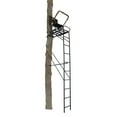 thumbnail image 6 of Muddy Boss Hawg 1.5 Deer Hunting Ladderstand, 17 Foot 1 Person Climbing Tree Stand with Lumbar Seat and Expanded D-Force Metal Platform, 6 of 9