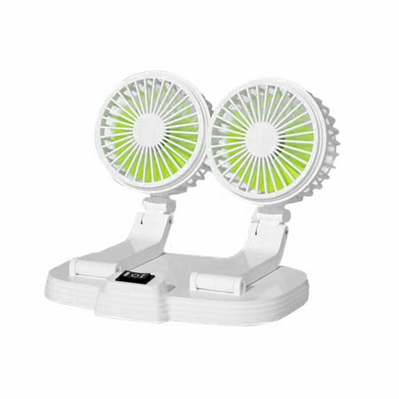 

Dual Use Fan For Home And Car With 2-speed Optional USB Interface Silent Strong Wind Dual Head Fan Summer Quick Cooling Home Office Garden Practical Essentials Appliacne