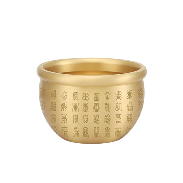 Cornucopia Fortune soporte de cilindro antiguo tesoro lavabo C creativo dinero tarro cobre fortuna cilindro para decoración del hogar perfecl Escultura Cornucopia