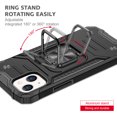 thumbnail image 5 of FIEWESEY for iPhone 14 Case, Military Grade Protective Phone Case Cover with Metal Ring Kickstand [Support Magnet Mount] Compatible with iPhone 14 - Black, 5 of 7