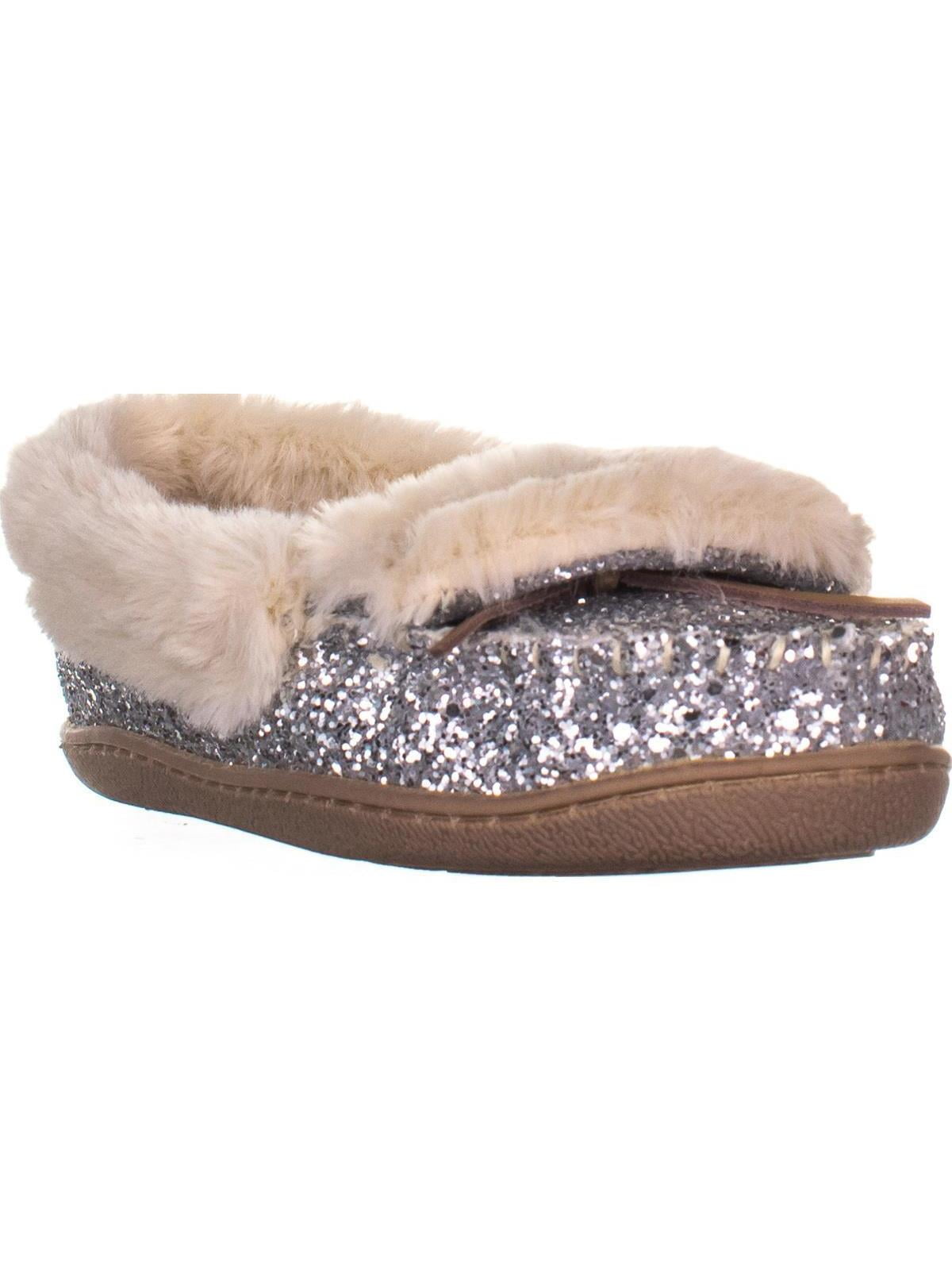 glitter moccasins womens