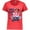 Vintage Red, variant on Happy 4th of July with Patriotic Flamingo Women's Plus Size T-Shirt