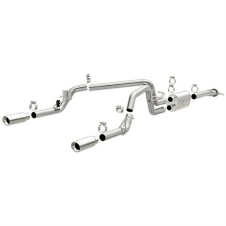 Cat Back Diesel System - Magnaflow Exhaust MagnaFlow Series Stainless Steel Cat-Back Diesel Exhaust System (Dual Split Rear Exit) 19019