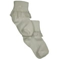 thumbnail image 2 of Tic Tac Toe Girls Rollover Lace Sock 31903-6-12Months (white lace cross), 2 of 3
