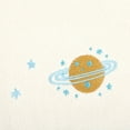 thumbnail image 4 of REGALWOVEN Cute Cartoon Pattern Decorative Hand Towel Set, 14" x 30" Soft Absorbent Pure Cotton Towels for Bathroom, Hotel Beige-Universe 2-Piece, 4 of 5