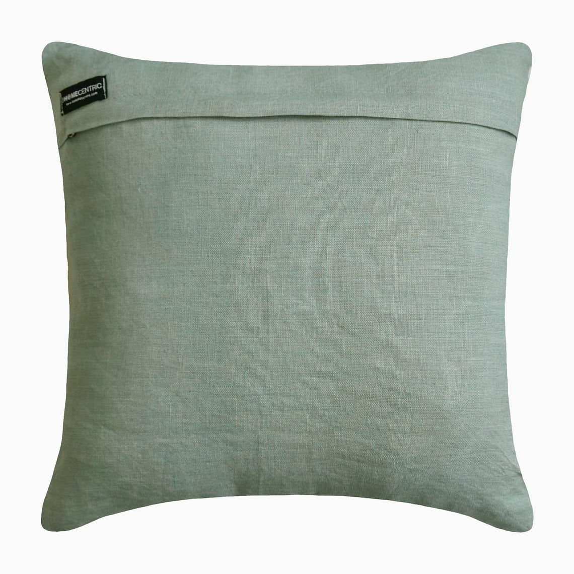 The HomeCentric Decorative Throw Pillow cover Blue & Gray 20"x20" (50x50 cm) Cotton Linen Floral, Pearl, Handmade Cushion cover For Sofa Chouch, Hotels, living Bed Room, Floral Contemporary- Fiorella