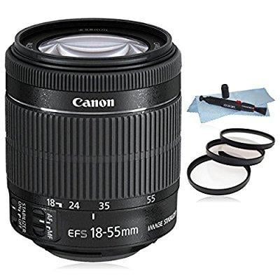 canon ef-s 18-55mm f/3.5-5.6 is stm lens (white box) for canon eos slr cameras 7d ii, 7d, 70d, 60d, 50d,... t6i, t5i, t6, t5, 1200d, t3i, t4i, sl1, 700d, 760d 750d, 650d, 600d.....+ aud essential (Best Camera Lens For Canon 600d)