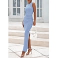 thumbnail image 3 of Vestido largo PRETTYGARDEN para mujer, boda de verano, azul claro, 3 of 7
