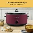 thumbnail image 4 of Crock-Pot® Manual 8-Quart Slow Cooker, Rhubarb, 4 of 7