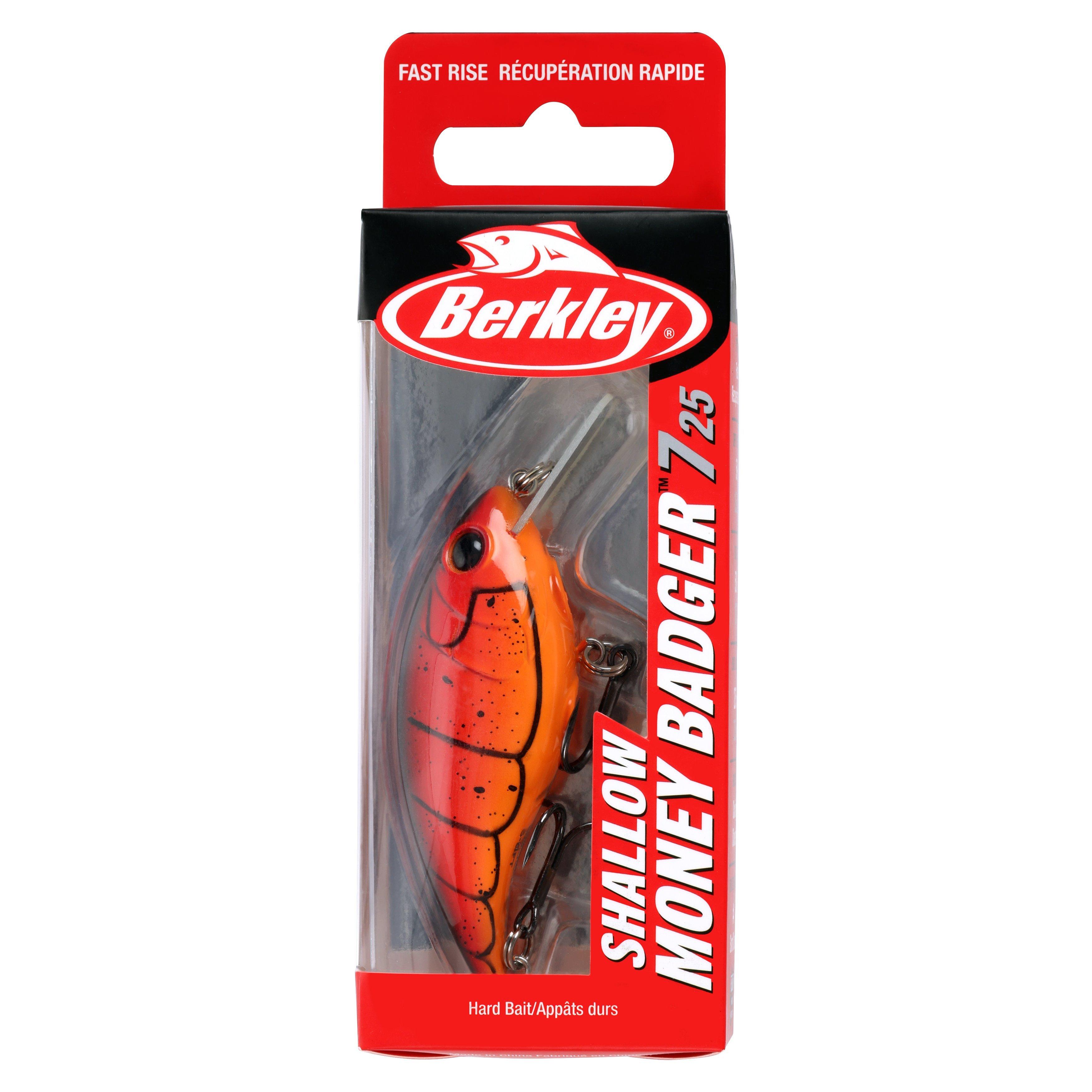 Shallow Money Badger Fishing Crankbait, 2.75 in, Special Red Craw