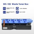 thumbnail image 4 of CULater WX105 WX-105 Compatible Waste Toner Box Replacement for A8JJWY1 Waste Toner Container for Konica Minolta bizhub C227 C287 Printers (1 Pack), 4 of 6