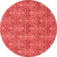thumbnail image 1 of Ahgly Company Indoor Round Abstract Red Modern Area Rugs, 4' Round, 1 of 4