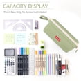 thumbnail image 6 of CICIMELON Pencil Case Large Capacity Pencil Pouch Pen Bag for School Teen Girl Boy Men Women, Green, 6 of 6