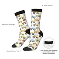 thumbnail image 4 of Bingfone Compression Socks for Women and Men Long Socks for Running Athletic Cycling Nurse- Cartoon Monster Trucks, 4 of 6