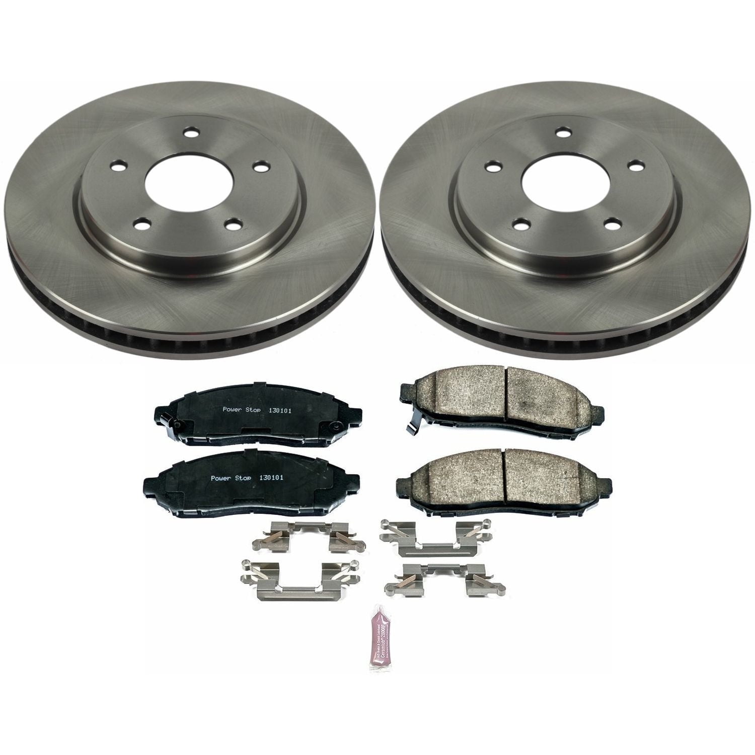 PowerStop Front Stock Replacement Brake Pad and Rotor Kit Fits: CHEVROLET NISSAN Select Models KOE6492