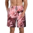 thumbnail image 1 of Fotbe Delicate Pink Carnations Trajes de Baño Estampados para Hombre, Shorts de Verano de Secado Rápido, Ropa de Playa, Bañadores-3X-Large, 1 of 6