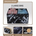 thumbnail image 3 of Sorbus 2 Drawers Nightstand Chest End-Table - Black Frame Black Marble, 3 of 9