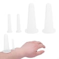 thumbnail image 3 of Cupping Set,  Massage Cup Strong In Adsorption Comfortable Non-irritating With 2Pcs Mini Cups For The Eyes For Nose White 2 Large 2 Small, 3 of 8