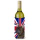 thumbnail image 1 of Bulldog Francés Con Bandera Británica Union Jack Botella De Vino Aislador De Bebidas Hugger Ss4961Literk, 1 of 1