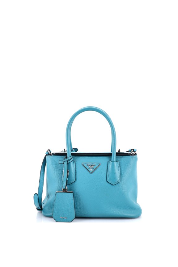 Pre-Owned Turnlock Cuir Twin Tote Saffiano Leather Small By Rebag