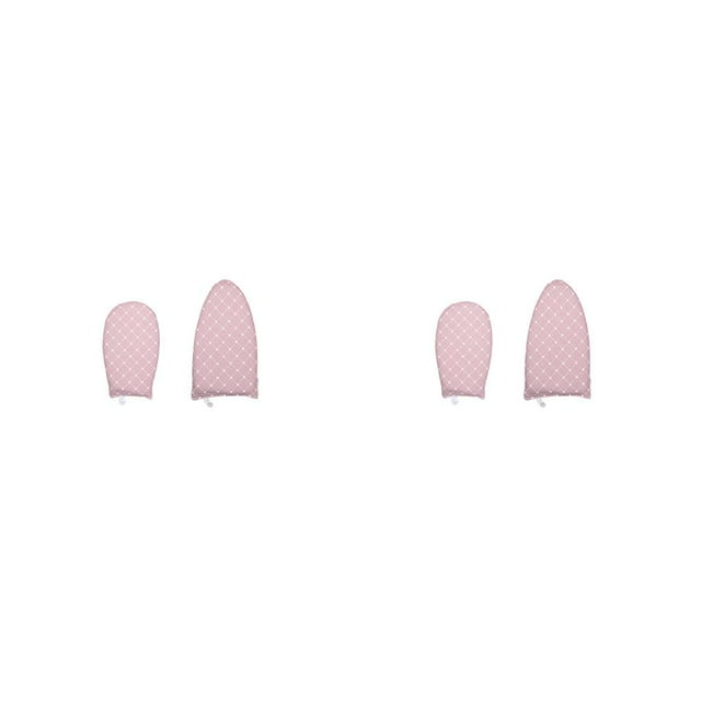Injueey 2 piezas de guantes de vapor para ropa, impermeables, resistentes al calor, tabla de planchar, almohadilla transpirable, portátil, 4 Rosado 2piezas