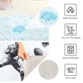 thumbnail image 3 of Yayeee Bath Rug for Bathroom Floor Non Slip Rectangle Fluffy Soft Absorbent Mat, 16"x24", Football Player Pattern, 3 of 7