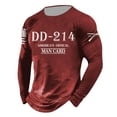 thumbnail image 1 of T-shirt à Manches Longues Col Rond Imprimé pour Hommes, Coupe Ample et Confortable pour un Usage Quotidien, 1 of 2